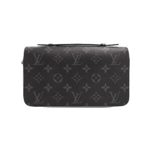 Louis Vuitton Monogram Eclipse Black Zippy Zip Around Long Wallet